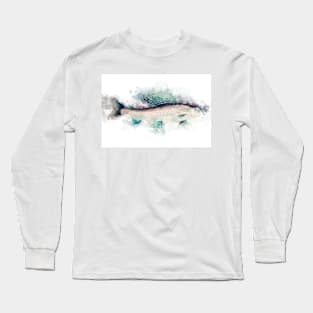 Arctic GRAYLING Watercolor Art for the Fishing Lovers and Anglers Long Sleeve T-Shirt